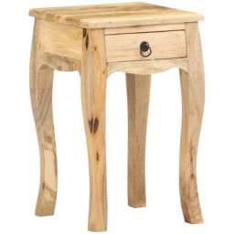 Table de chevet 28x28x46 cm Bois de manguier massif Vidaxl Marron