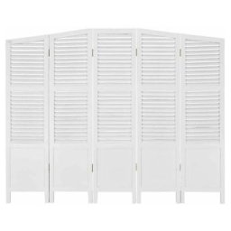 Tête De Lit En Bois persienne 160cm Blanc - Paris Prix