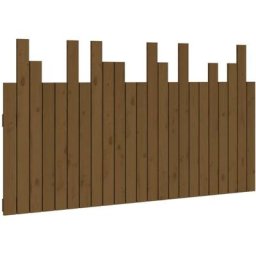 Vidaxl - Tête de lit murale Marron miel 146,5x3x80 cm Bois massif de pin marron miel