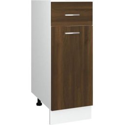 Vidaxl - Armoire de plancher à tiroir Chêne marron 30x46x81,5 cm Chêne marron