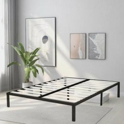 Sommier 140x190cm avec 7 Pieds - Sommiers à Lattes en Bois - 2x13 Lattes