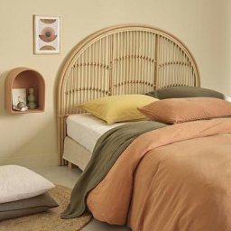 Tête de lit en rotin 140 cm - Naturel