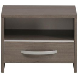 Table de Chevet 1 Tiroir 1 Niche H34.5 cm - Evo ii Calicosy Bois foncé