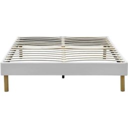 Adrien - Solide et Confortable Sommier Tapissier + Pieds en 18 cm - 200x200 - 3 x 14 Lattes