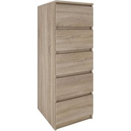 Venice - Commode contemporaine haute chambre/salon/bureau - 45x40x111 - 5 tiroirs coulissants