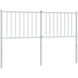 Vidaxl - Tête de lit métal blanc 146x3x90 cm White