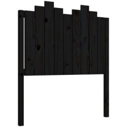 Vidaxl - Tête de lit Noir 96x4x110 cm Bois massif de pin Black