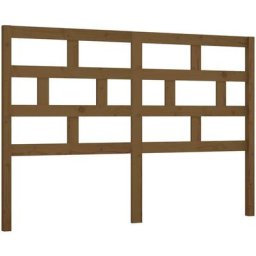 Vidaxl - Tête de lit Marron miel 156x4x100 cm Bois massif de pin marron miel