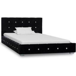 Cadre de lit Noir Velours 90 x 200 cm Vidaxl Black