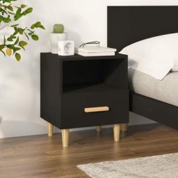 Maisonchic - Table de chevet Table d'appoint | Table de nuit Noir 40x35x47 cm 72017 - Noir