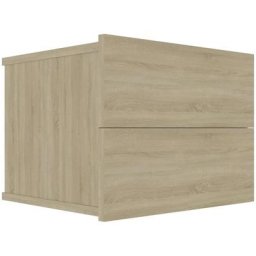 Table de chevet chêne sonoma 40 x 30 x 30 cm Aggloméré vidaXL - Chêne sonoma