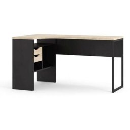 Fula Bureau, finitions noir mat et chêne structuré.