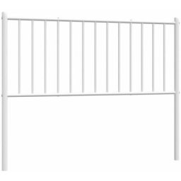 Vidaxl - Tête de lit métal blanc 112x3x90 cm White