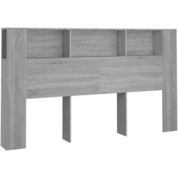 Armoire de tête de lit Sonoma gris 180x18,5x104,5 cm Vidaxl Sonoma gris