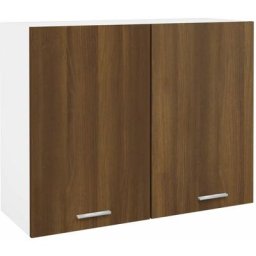Armoire suspendue Chêne marron 80x31x60 cm Bois d'ingénierie Vidaxl Chêne marron
