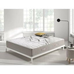 Relax matelas 140x190 visco spring - ressorts ensachés et mousse hr haute densité - epaisseur 26 cm