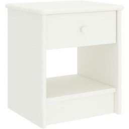 Table de chevet Blanc 35x30x40 cm Bois de pin massif Vidaxl Blanc