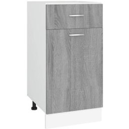 Armoire de plancher à tiroir Sonoma gris 40x46x81,5 cm vidaXL - Sonoma gris