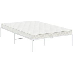 Cadre de lit métal blanc 120x200 cm Vidaxl White