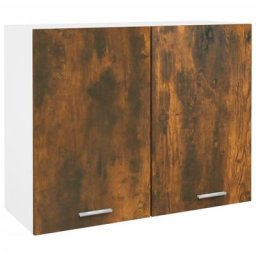 Armoire suspendue Chêne fumé 80x31x60 cm Bois d'ingénierie Vidaxl Chêne fumé