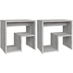 Tables de chevet 2 pcs Sonoma gris 40x30x40 cm Bois ingénierie Vidaxl Sonoma gris