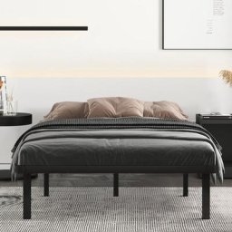 Sommier 160x200cm - BOLLI Sommier à Lattes avec 7 Pieds pour Adulte en Bois