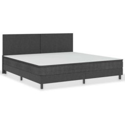 Vidaxl - Sommier tapissier Gris Tissu 200 x 200 cm n/a