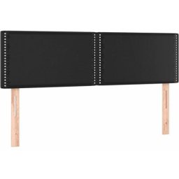 Vidaxl - Têtes de lit 2 pcs Noir 72x5x78/88 cm Similicuir Black