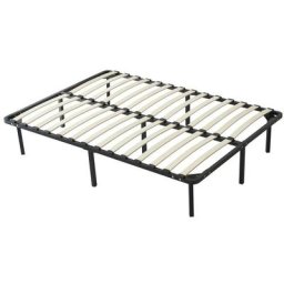 Jacky - Solide et Confortable Sommier 140x200 x 29 cm Cadre a lattes + 9 Pieds en Metal - Montage