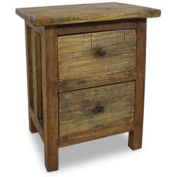 Table de chevet Bois de récupération massif 40 x 30 x 51 cm Vidaxl Brun