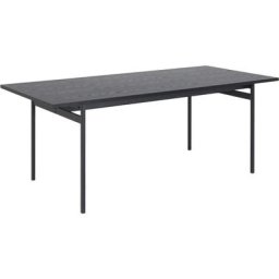 Angus Table de salle à manger 90x200 cm, noir.