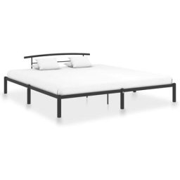 Cadre de lit Noir Métal 200 x 200 cm Vidaxl Noir