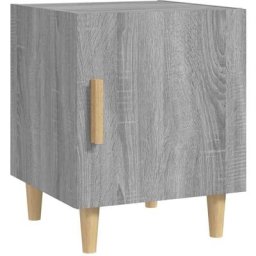 Table de chevet Sonoma gris Bois d'ingénierie Vidaxl Sonoma gris