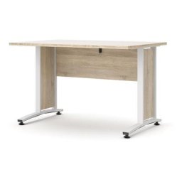 Prisme Bureau b, imitation chêne, blanc. - Naturelle