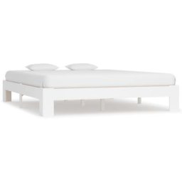 Cadre de lit Blanc Bois de pin massif 180 x 200 cm vidaXL - White