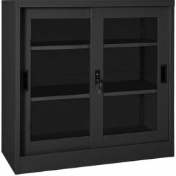 Vidaxl - Armoire à portes coulissantes Anthracite 90x40x90 cm Acier Anthracite