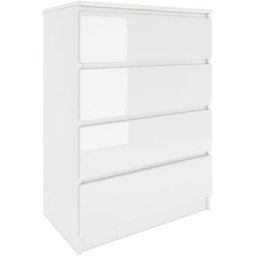 Aster T4 - Commode moderne 4 tiroirs salon/chambre/bureau - Dimensions 97x70x40 - Table de chevet