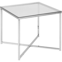 Abc Home - Table d'appoint chromée de style scandinave Argent