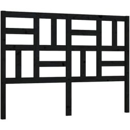 Vidaxl - Tête de lit Noir 166x4x104 cm Bois massif de pin Black