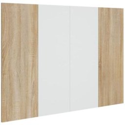 Tête de lit Blanc chêne sonoma 120x1,5x80 cm Bois d'ingénierie Vidaxl White and sonoma oak