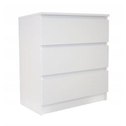 Cleo - Commode de chambre 3 tiroirs - Dimensions 60x35x77 cm - Meuble de rangement