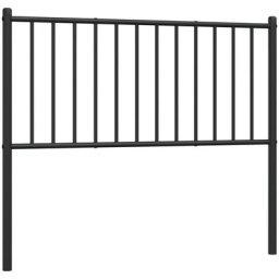 Tête de lit métal noir 84,5x3x90 cm vidaXL - Black