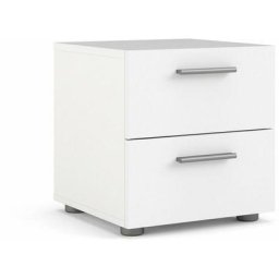 Ebuy24 - Pepe 2x table de nuit, largeur 40 cm, hauteur 42 cm, blanc. - Blanc