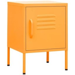 Tables de chevet 2 pcs Jaune moutarde 35x35x51 cm Acier Vidaxl jaune moutarde