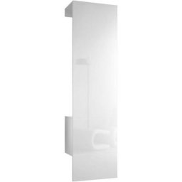 Garderobe Meubles d'entrée Carlton Set 5 Blanc - haute brillance & tons naturels - Panneau en Blanc