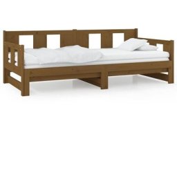 Vidaxl - Lit coulissant Marron miel Bois de pin solide 2x(90x200) cm marron miel