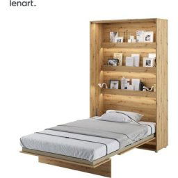 Lenart Lit escamotable bed concept 02 120x200 vertical chêne artisanal