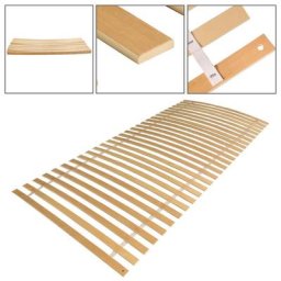 Sommier 90x200cm max.150kg Grille à enroulement stable 28 lattes Grilles à enroulement Cadre à