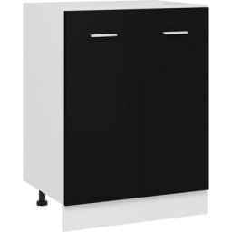 Vidaxl - Armoire de plancher Noir 60x46x81,5 cm Aggloméré Black