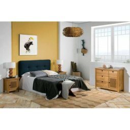 Commode Bobochic Commode 4 tiroirs 1 porte capri Bois clair - Marron